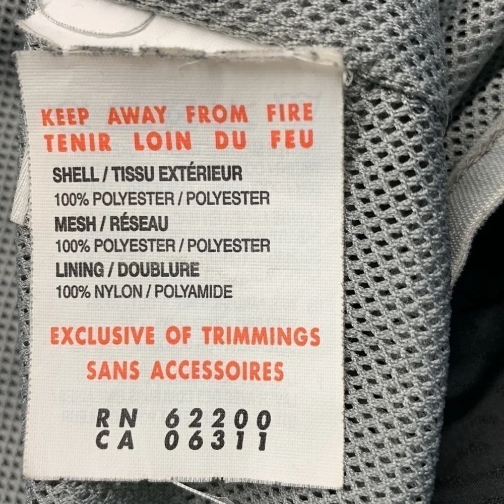 Puma Sport Life Style Wind Breaker Jacket Elasticized Waist Black Size Medium - Picture 11 of 15